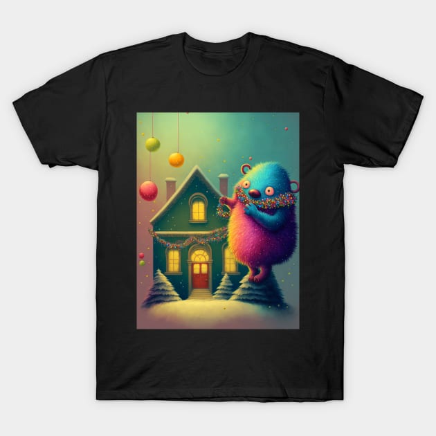 Christmas cutie decorating the house T-Shirt by MorningPanda